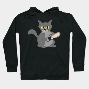 Cat with a chainsaw Hoodie